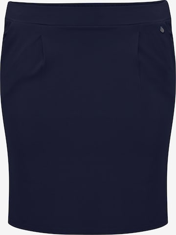 Fransa Curve Skirt in Blue: front