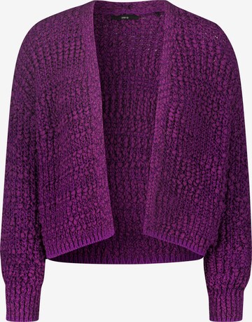 zero Knit Cardigan in Purple: front