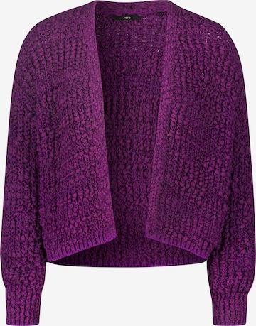 Cardigan zero en violet : devant