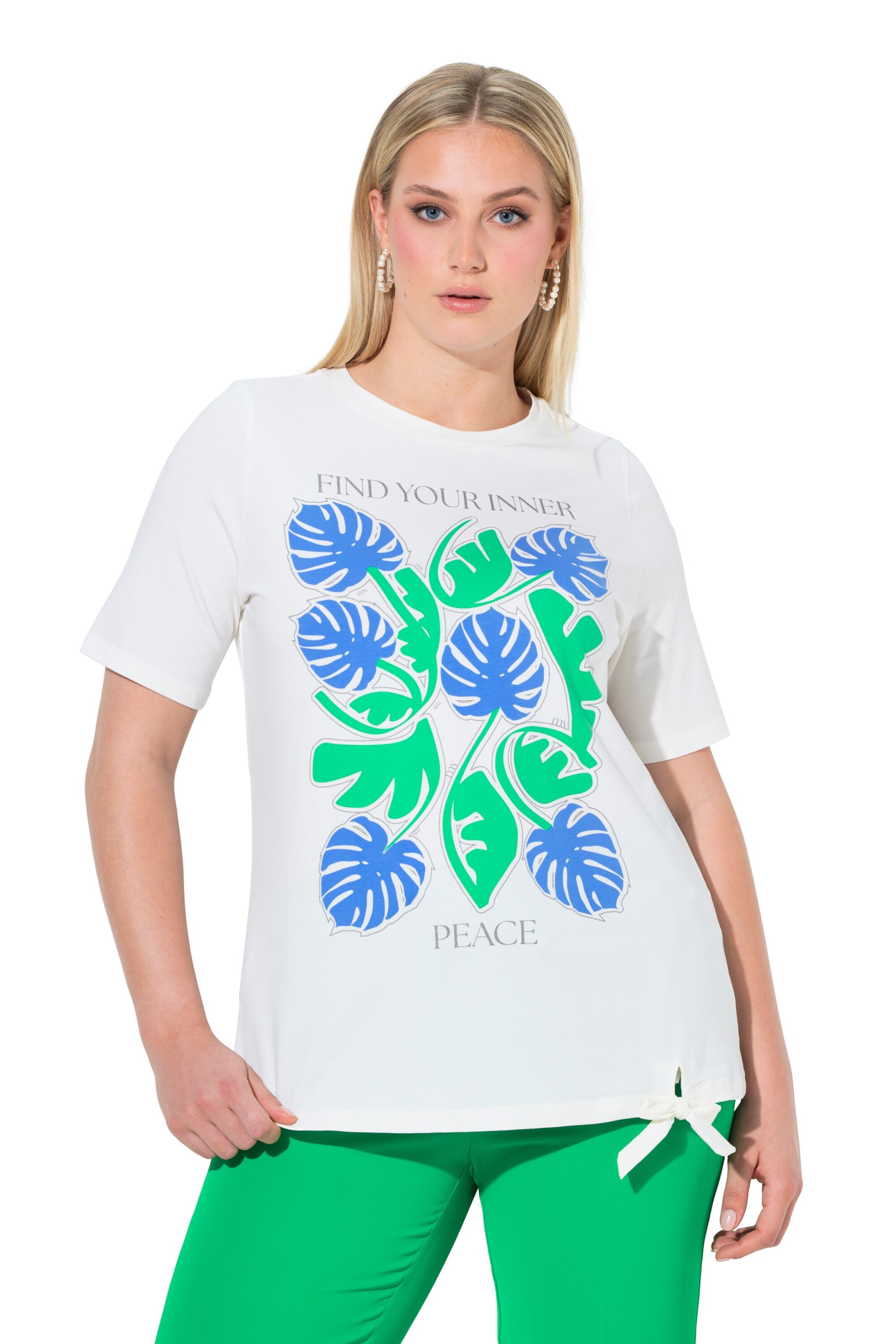 Ulla Popken Shirt in Wit: voorkant