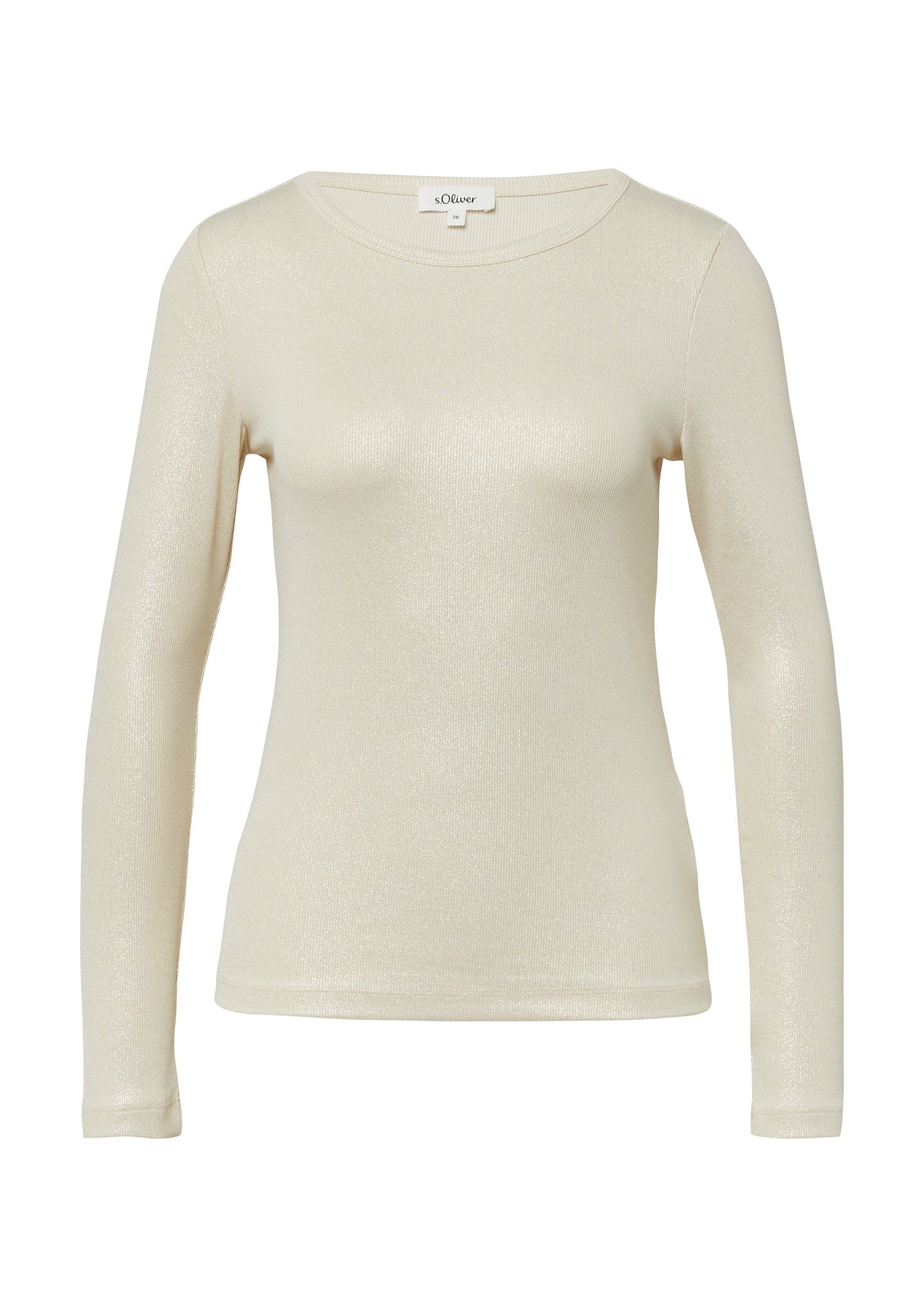 s.Oliver Shirt in Beige: front