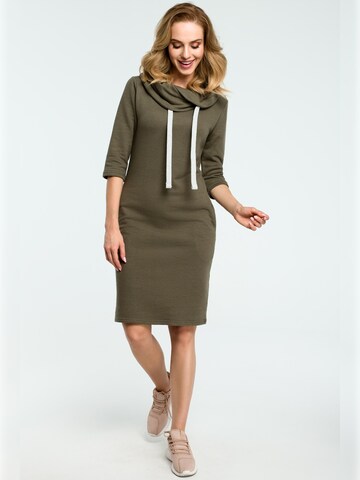made of emotion - Vestido en verde: frente