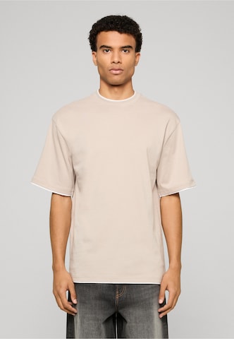 T-Shirt 'Contrast' Urban Classics en blanc : devant