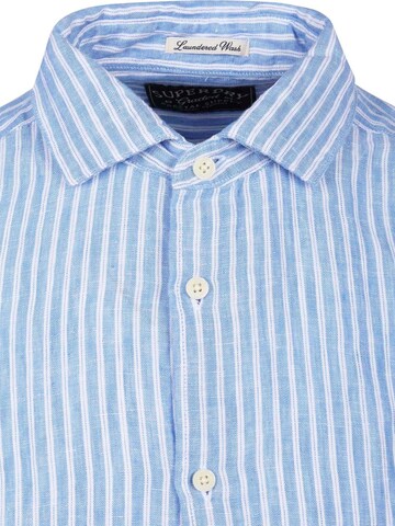 Superdry Regular fit Button Up Shirt in Blue