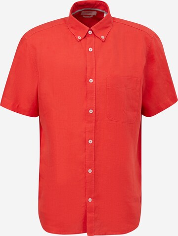 s.Oliver Regular fit Overhemd in Rood: voorkant