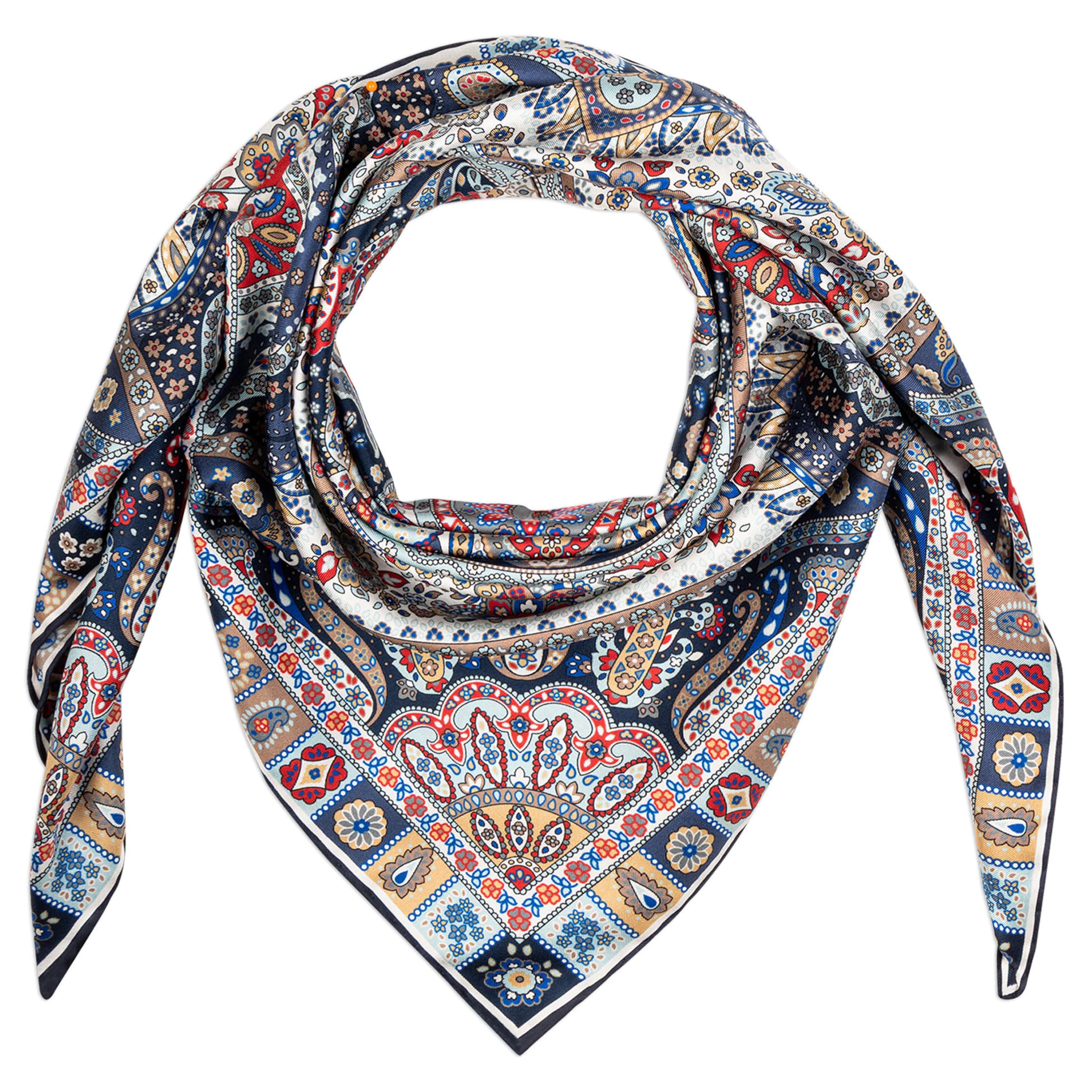 Foulard Roeckl en mélange de couleurs