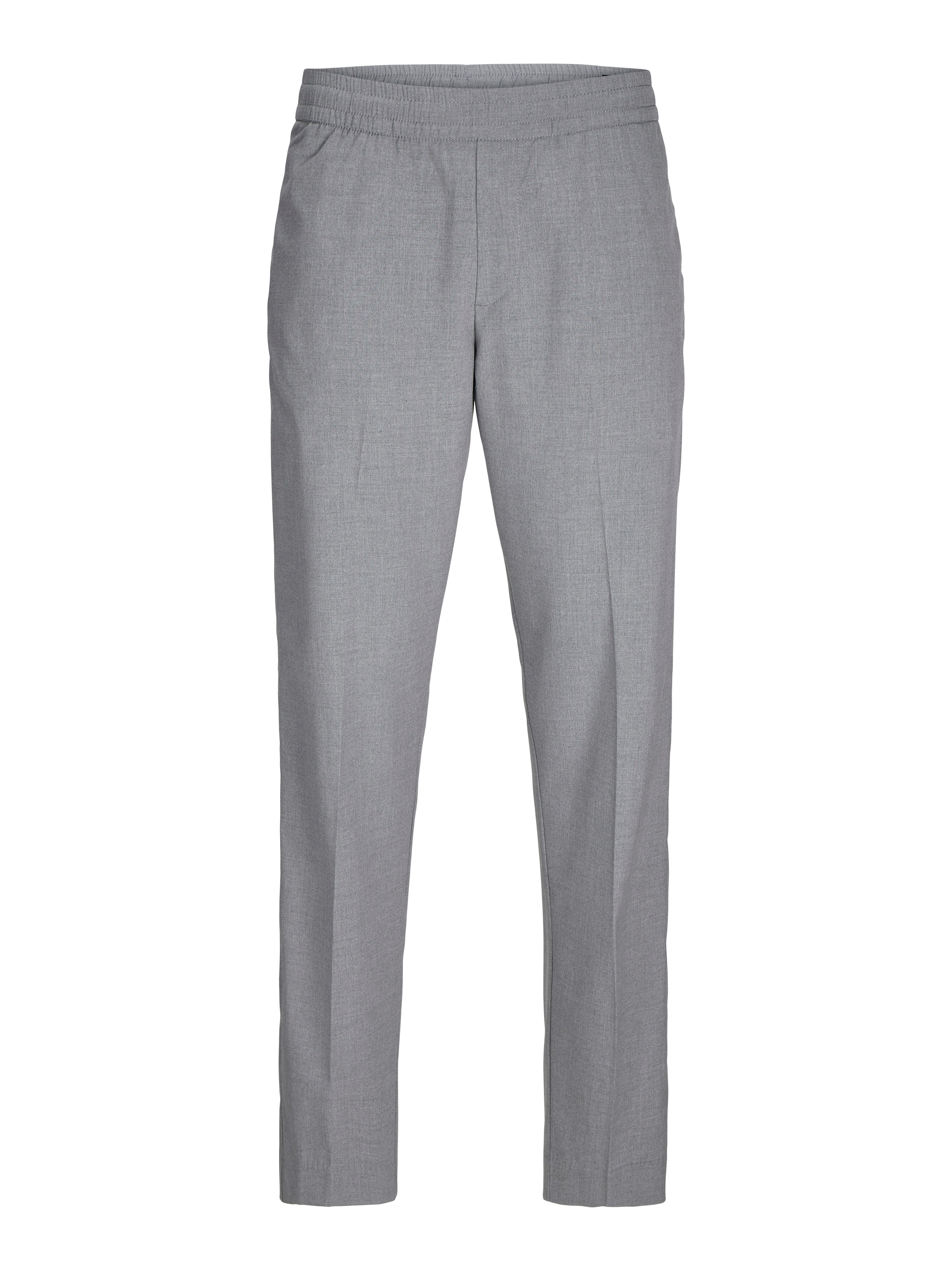 JACK & JONES Regular Pleated Pants 'JPSTKane Edwin' in Grey: front