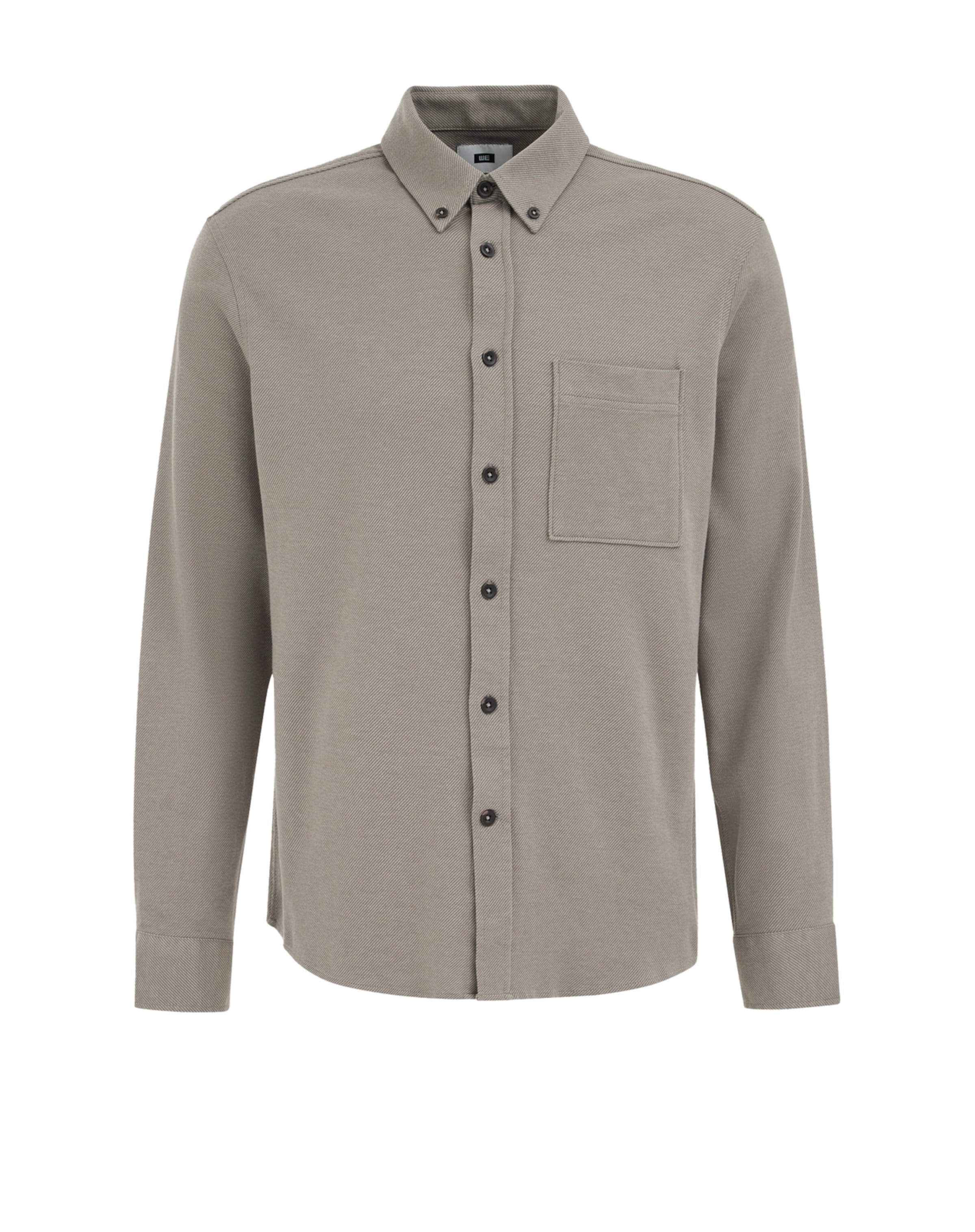 WE Fashion Regular Fit Hemd in Grau: Vorderseite