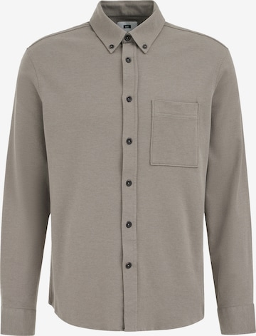 WE Fashion Regular Fit Paita värissä harmaa: etupuoli