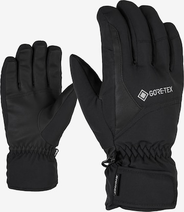 ZIENER Athletic Gloves 'Garwen' in Black: front