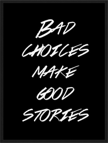 Liv Corday Image 'Bad Choices' in Black: front