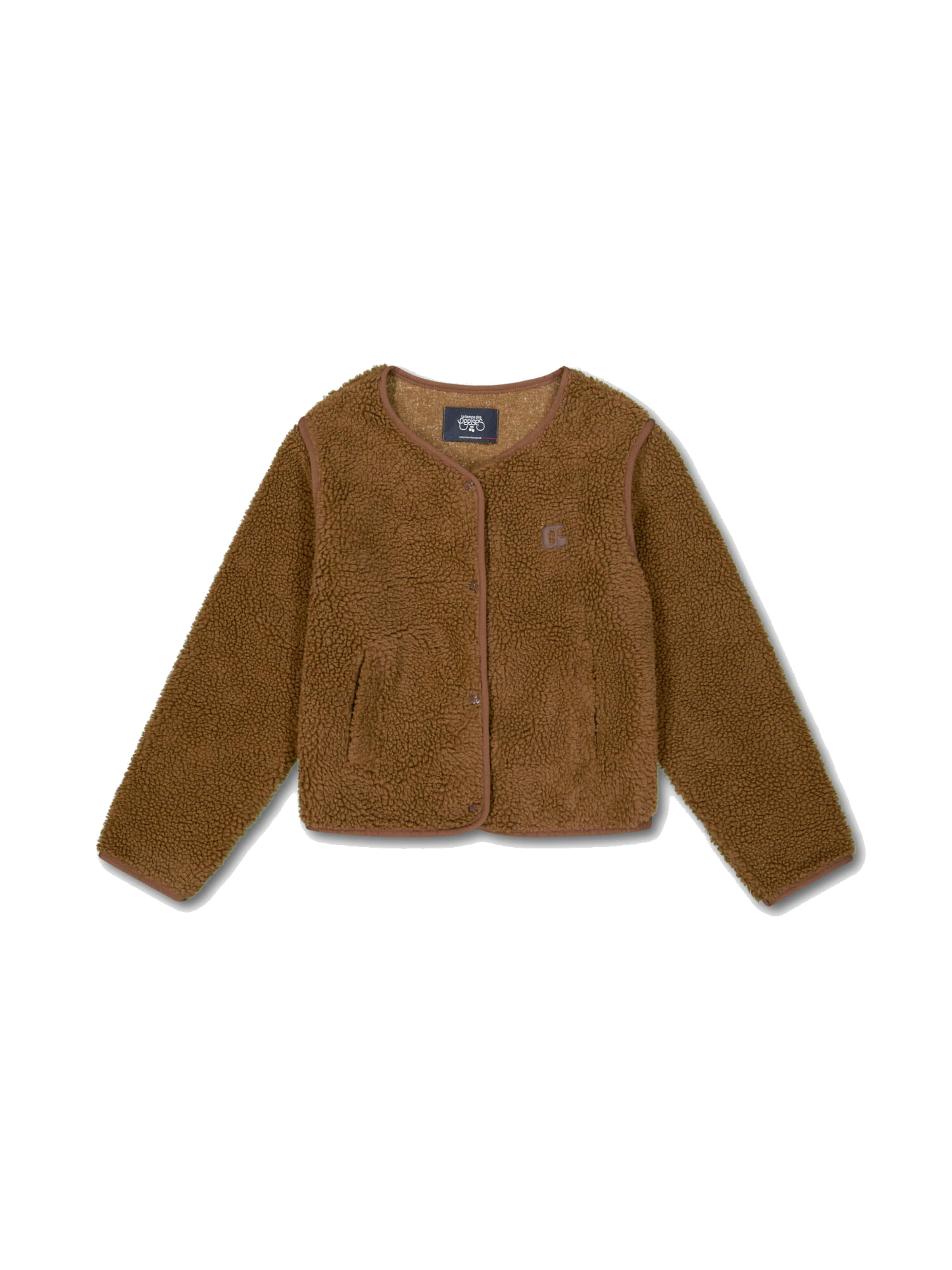 Veste en polaire 'Poema' Le Temps Des Cerises en marron : devant
