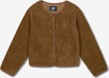 Veste en polaire 'Poema' Le Temps Des Cerises en marron : devant