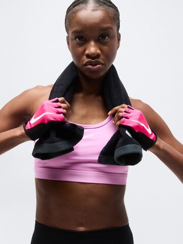 NIKE Bustier Biustonosz sportowy 'SWSH' w kolorze różowy
