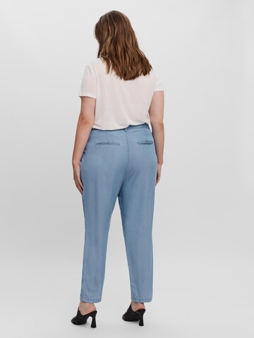 Vero Moda Curve Loose fit Pleat-Front Pants 'Mia' in Blue