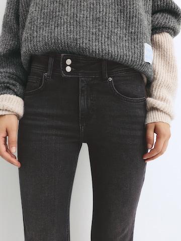 Pull&Bear Bootcut Jeans i sort