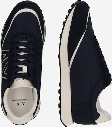 ARMANI EXCHANGE Sneaker low i blå