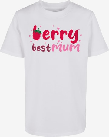 ABSOLUTE CULT Shirt 'Mother's Day - Berry Best Mum 2.0' in Wit: voorkant