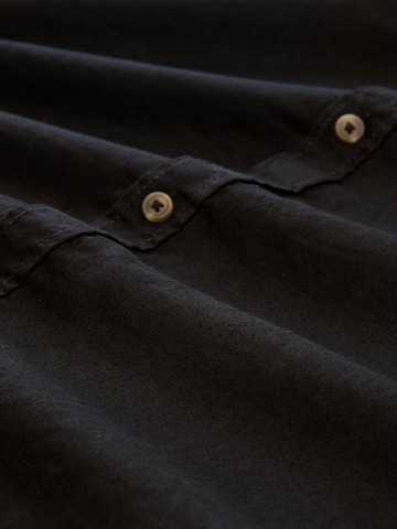 melns TOM TAILOR Standarta piegriezums Krekls