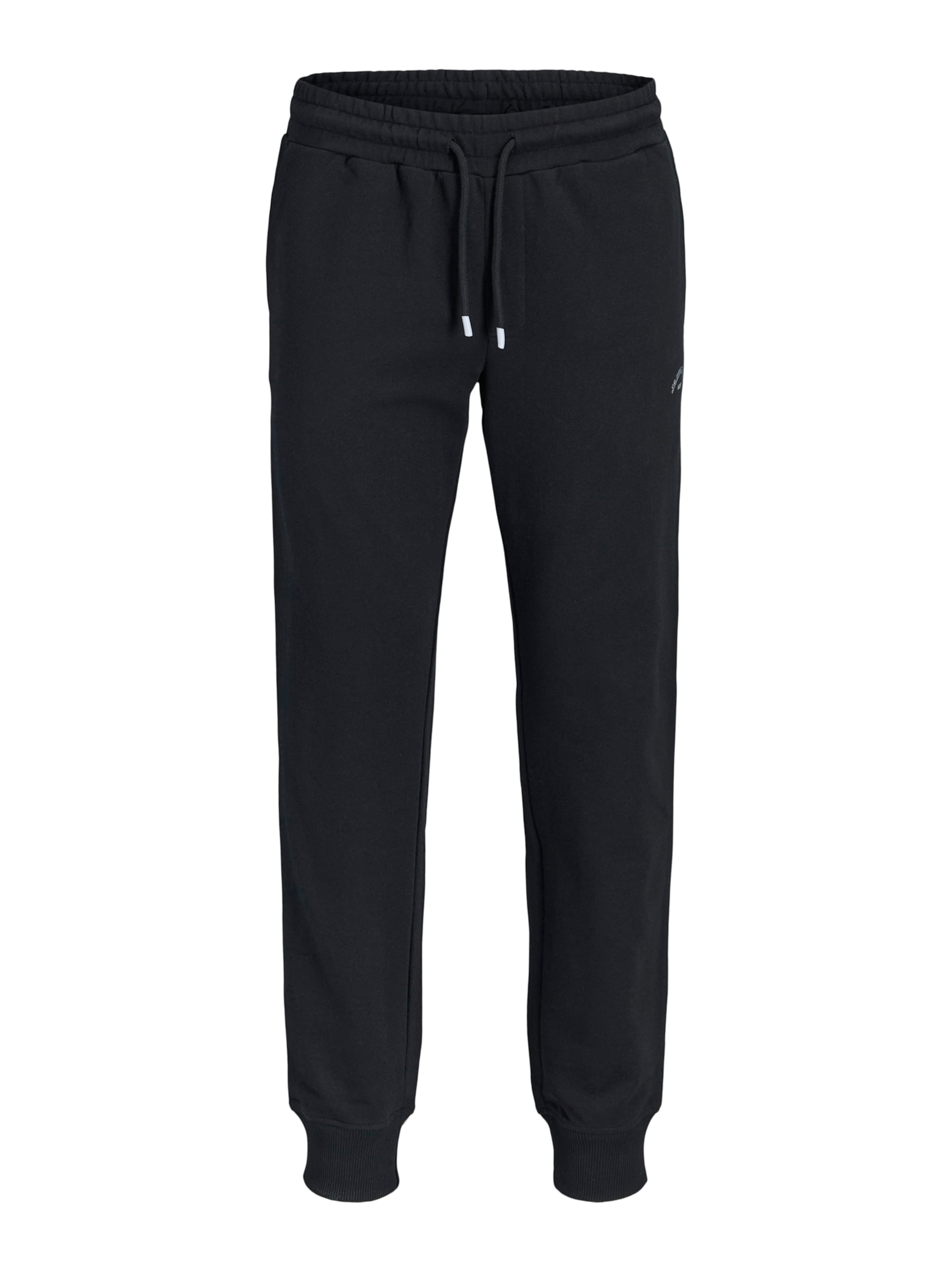 Jack & Jones Plus Tapered Trousers 'JPSTGORDON COLLEGE' in Black: front