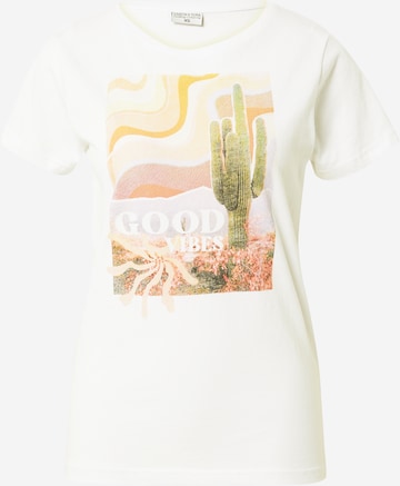 T-shirt Stitch and Soul en blanc : devant