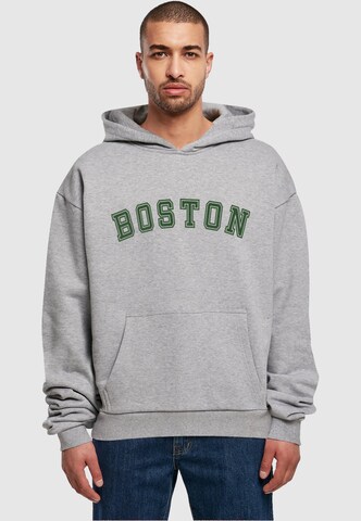 Merchcode Sweatshirt 'Boston' in Grau: predná strana