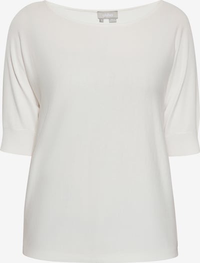 Pulover Usha pe alb lână, Vizualizare produs