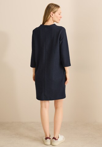 CECIL Strukturkleid in Unifarbe in Blau