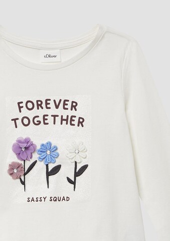 T-Shirt s.Oliver en blanc