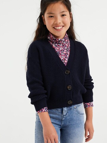 WE Fashion Knit Cardigan in Blue