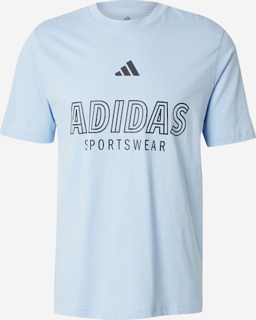 ADIDAS SPORTSWEAR Функциональная футболка 'House Of Tiro' в Синий: спереди