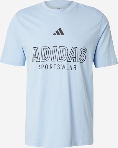 ADIDAS SPORTSWEAR Koszulka funkcyjna 'House Of Tiro' w kolorze jasnoniebieski / czarnym, Podgląd produktu