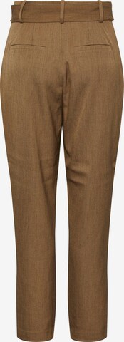 Y.A.S Zwężany krój Spodnie w kant 'BELTA' w kolorze brązowy