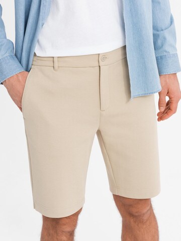 Slimfit Pantaloni di Ombre in beige