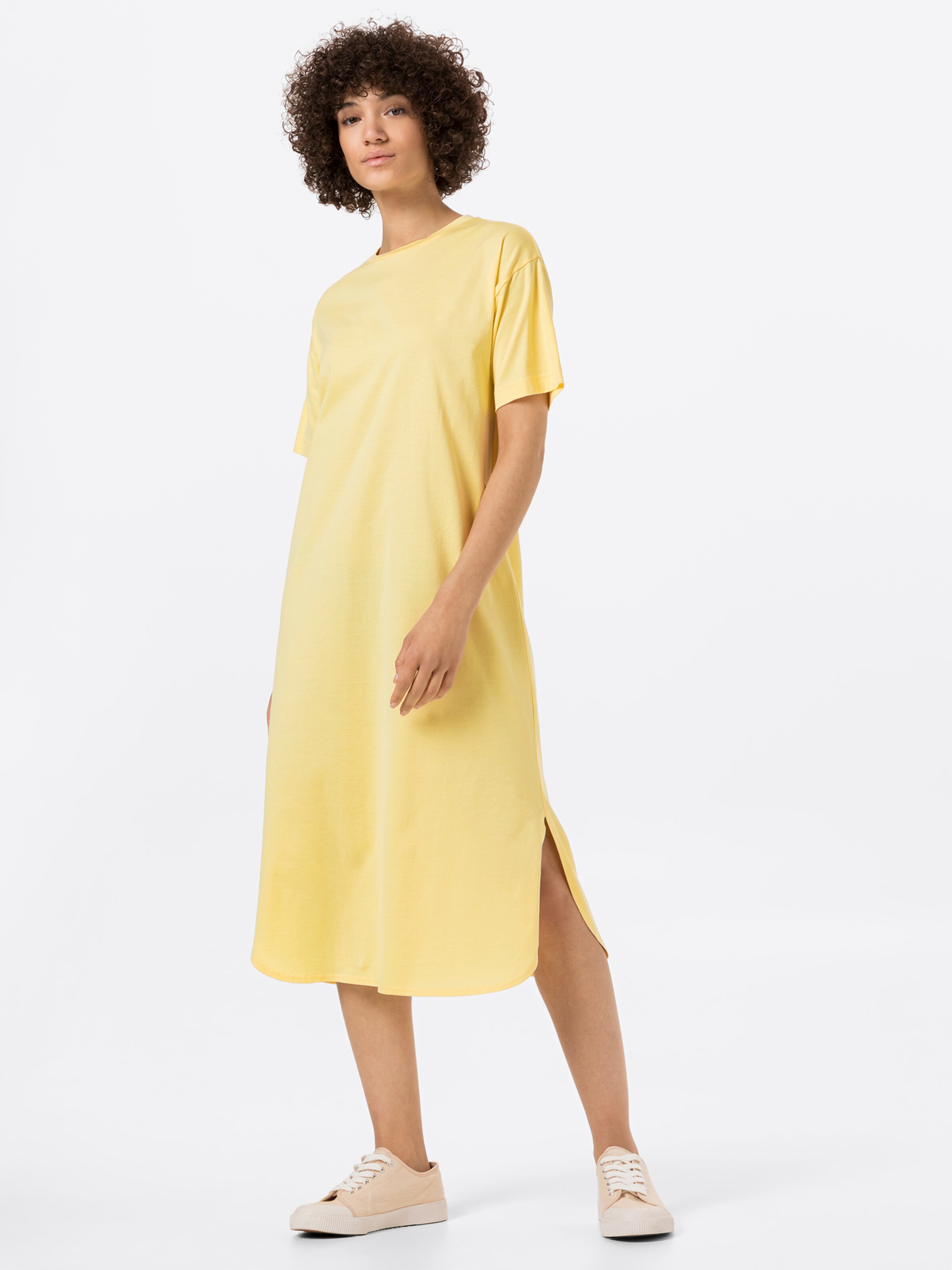 Frauen Große Größen hessnatur Kleid (GOTS) in Hellgelb - FI90085 Frauen Große Größen hessnatur Kleid (GOTS) in Hellgelb - FI90085
