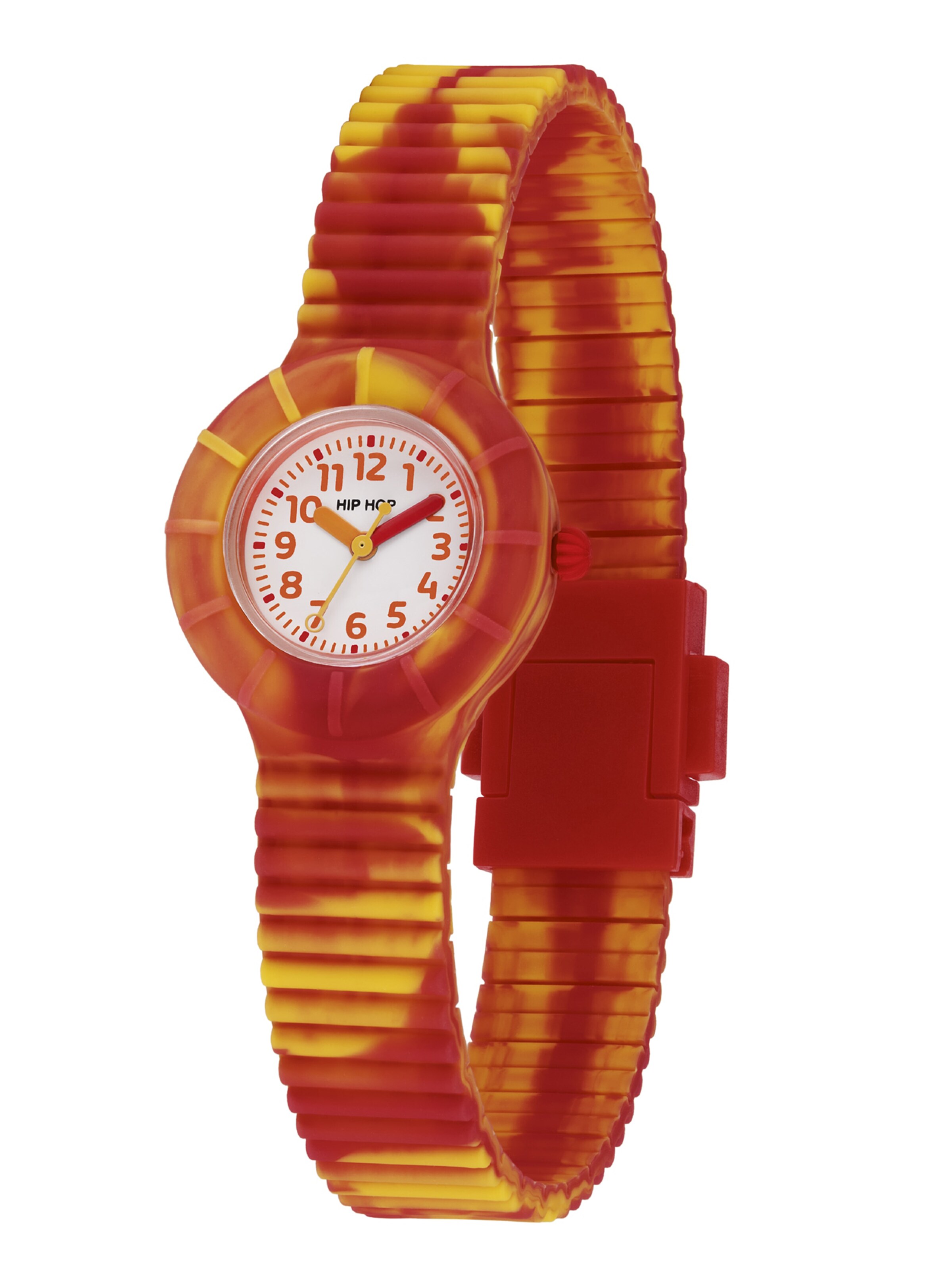 Orologio di Hip Hop in arancione: frontale