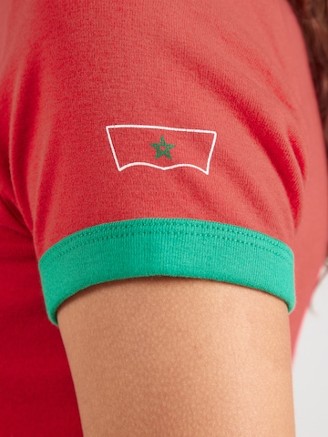 LEVI'S ®Majica 'RINGER X USA RETRO' - crvena boja