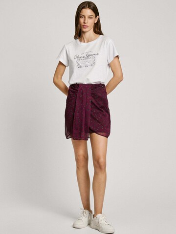 Gonna 'Brigitte' di Pepe Jeans in rosso