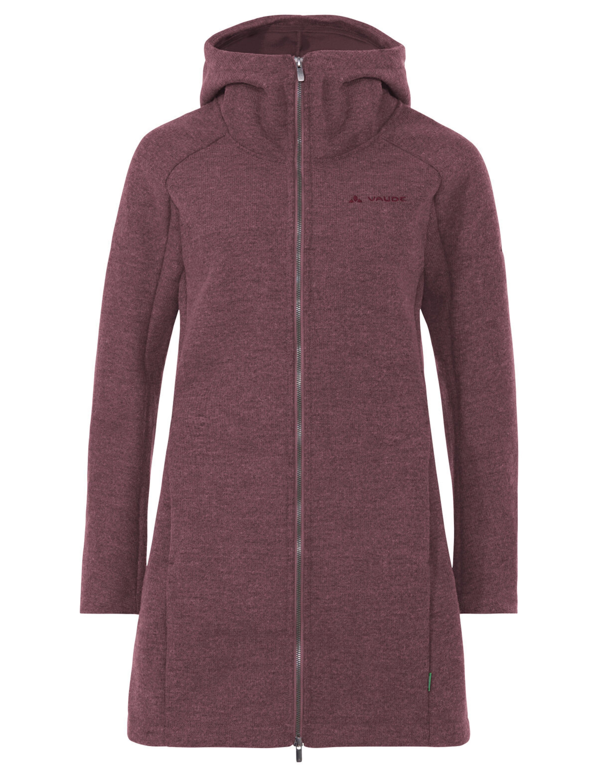 VAUDE Functionele fleece jas 'Tinshan III' in Rood: voorkant
