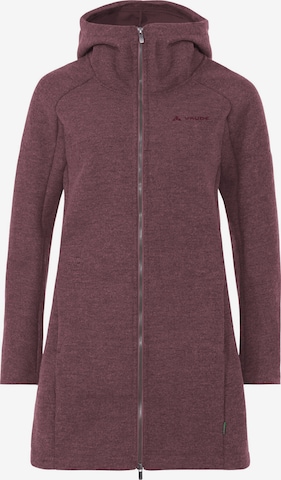 VAUDE Functionele fleece jas 'Tinshan III' in Rood: voorkant