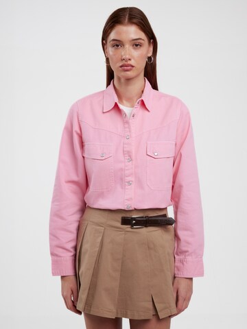 BIG STAR Blouse 'Zola' in Roze: voorkant