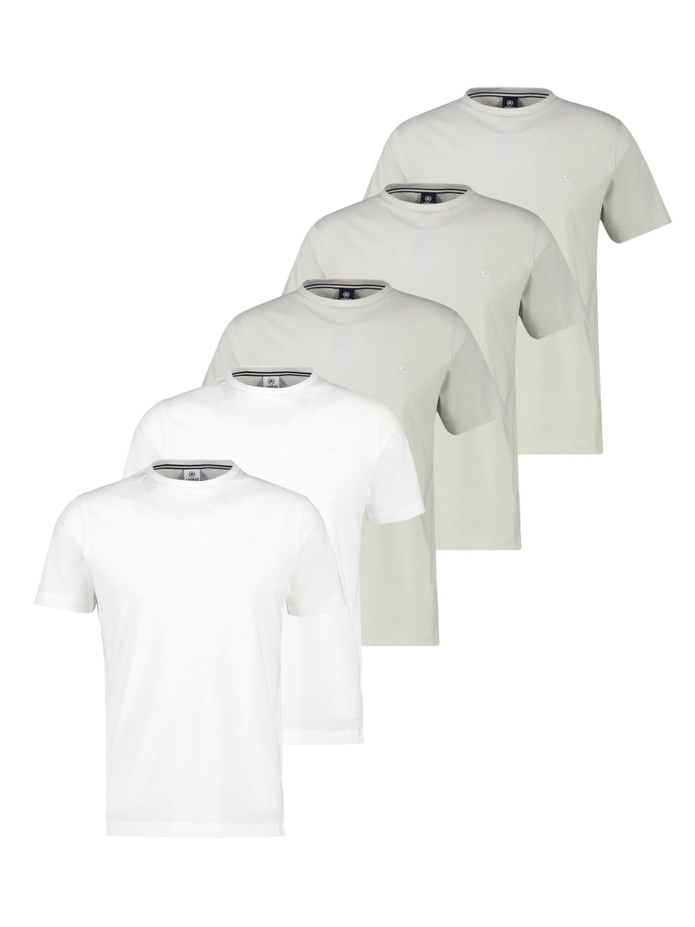 LERROS Shirt 'Basic' in Zilver: voorkant