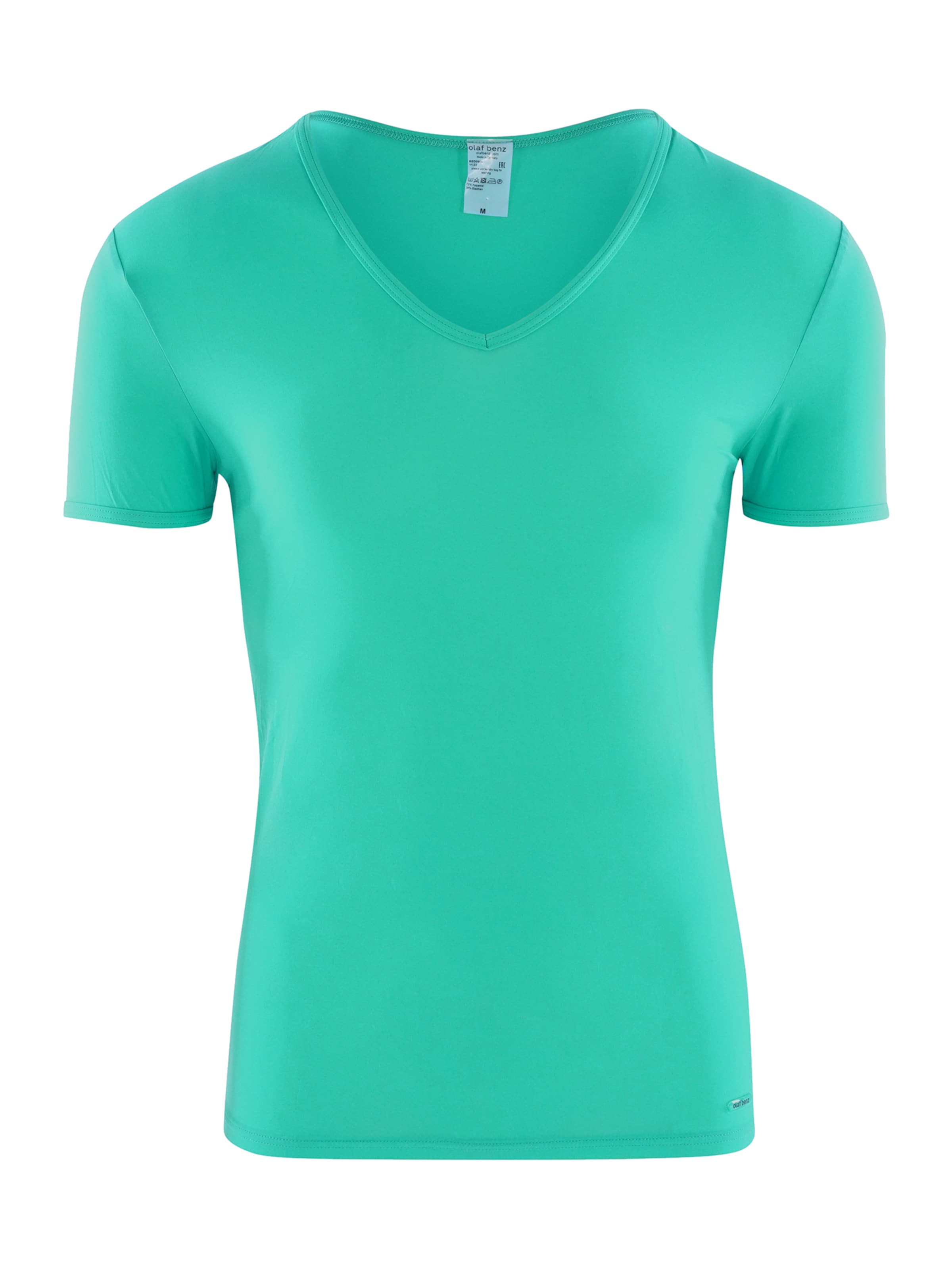 Olaf Benz Onderhemd ' RED0965 V-Neck low ' in Groen: voorkant