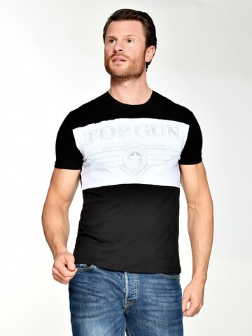 TOP GUN Shirt in Black: front