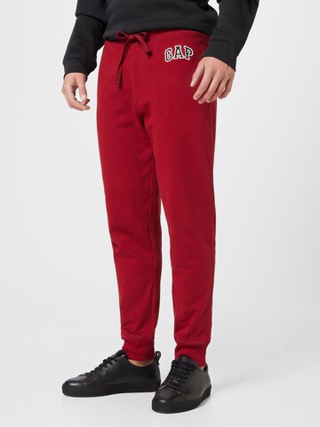 GAP Zúžený Kalhoty – červená: přední strana