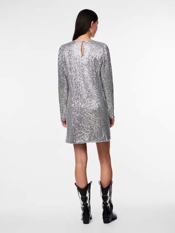 PIECES Kleid 'NIRI' in Silber