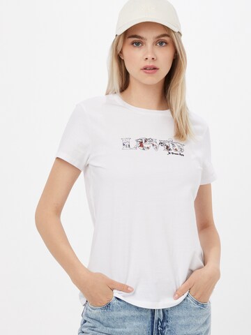 LEVI'S ® Shirt 'The Perfect Tee' in Weiß: predná strana