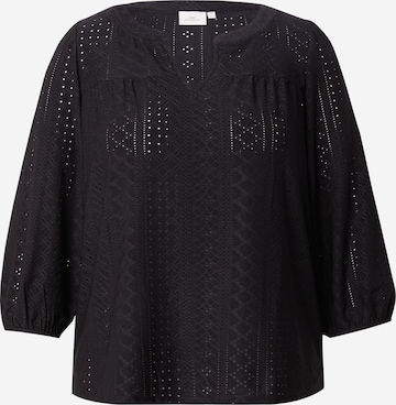 ONLY Carmakoma - Blusa 'CARSANDRA' en negro: frente