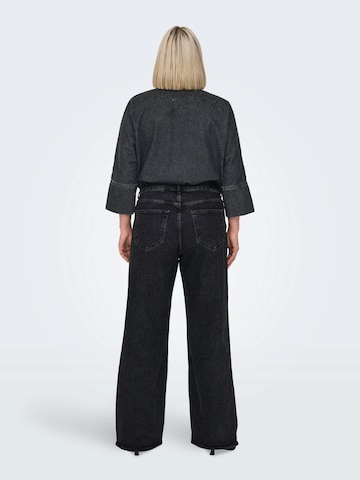 ONLY Carmakoma Широкий Джинсы 'CARJUICY' в Черный