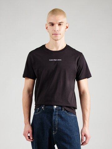 Maglietta 'INSTITUTIONAL' di Calvin Klein Jeans in nero: frontale